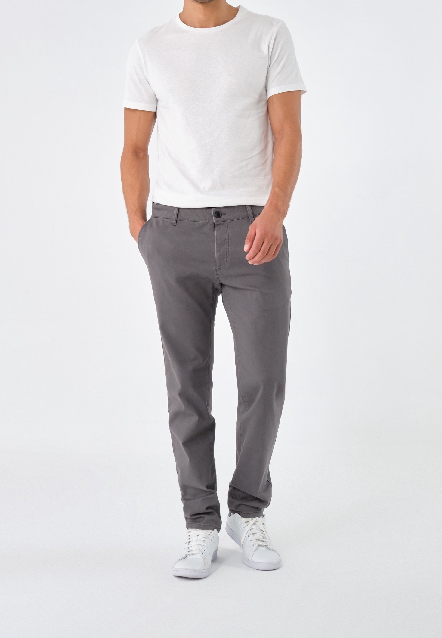 Pier One Chino kalhoty - tmavě šedé