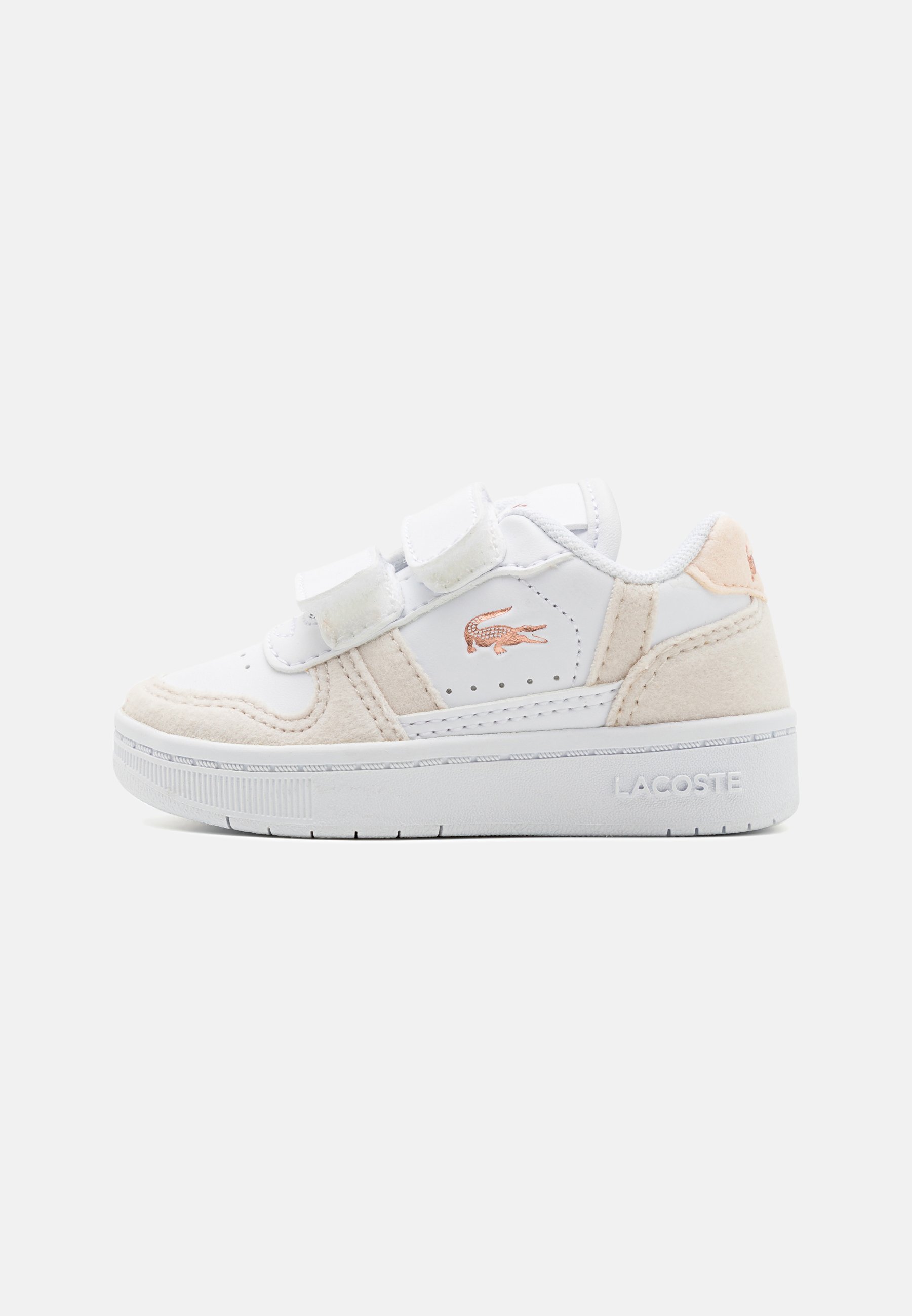 Lacoste T-CLIP SET INFANT COURT UNISEX - Babacipők - fehér/világos rózsaszín