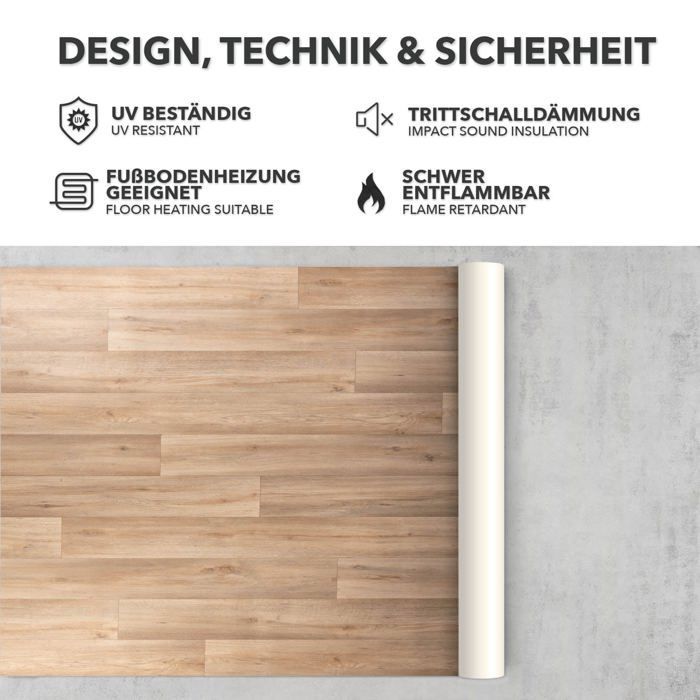 Suelo a medida Atlantic Silk Oak 973M de 100 x 100 cm.