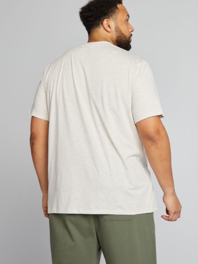 'Volkswagen' T-shirt met ronde hals - BEIGE