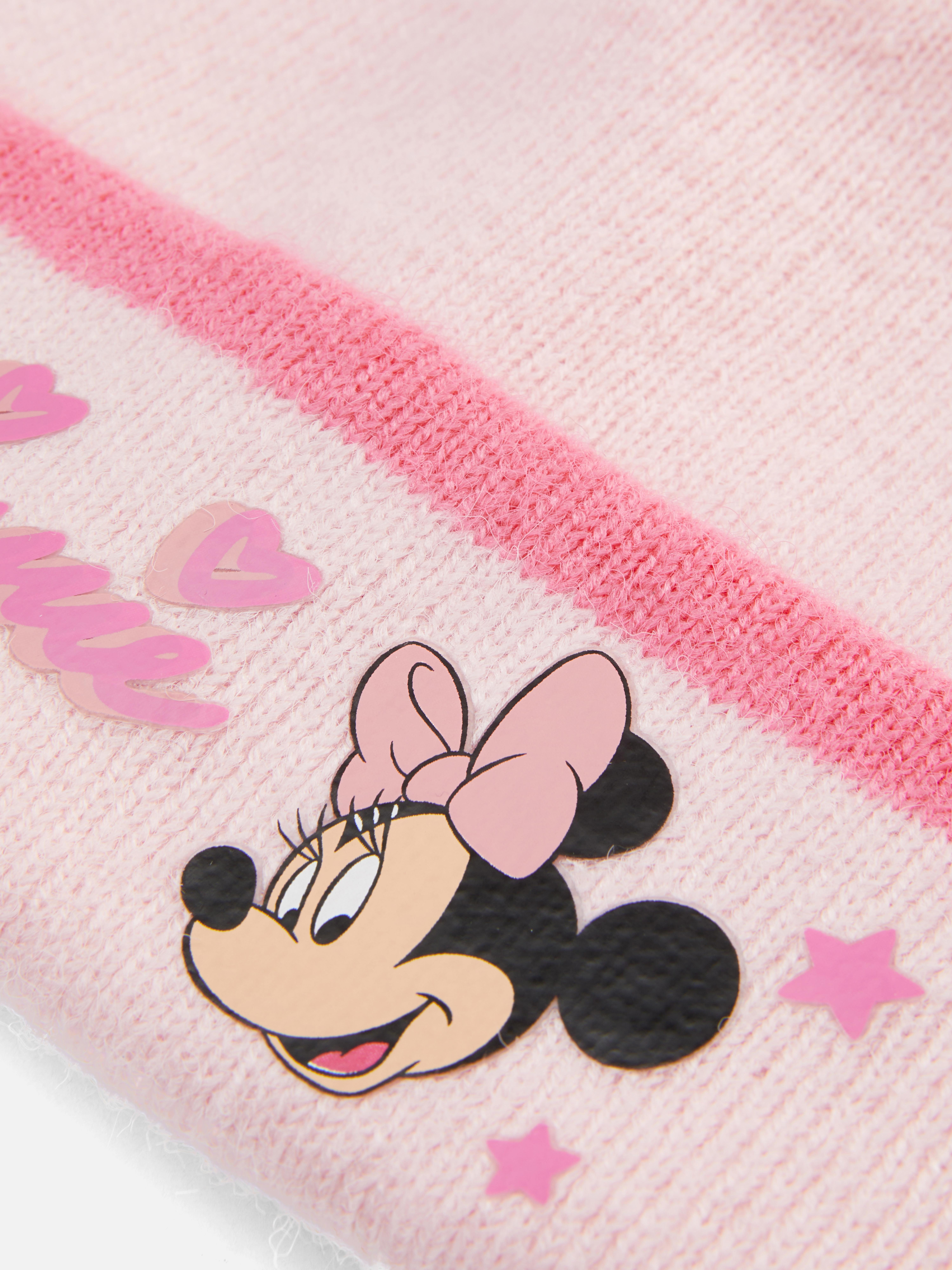Căciulă tricotată Disney Minnie Mouse O căciulă tricotată fin cu Minnie Mouse de la Disney, cu imagini drăguțe