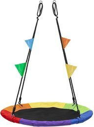 Huśtawka ogrodowa Bocianie Gniazdo XL, 100 cm, 150 kg, multikolor