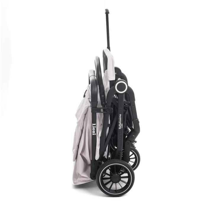 BEBELISSIMO - 2-in-1 Duo Stroller - Lioni 0+ Car Seat - From Birth - Up to 22kg - Beige