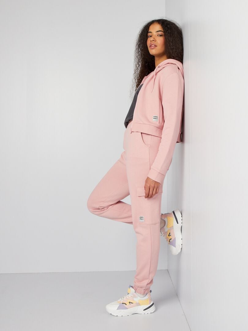 Fleece joggingbroek - ROZE