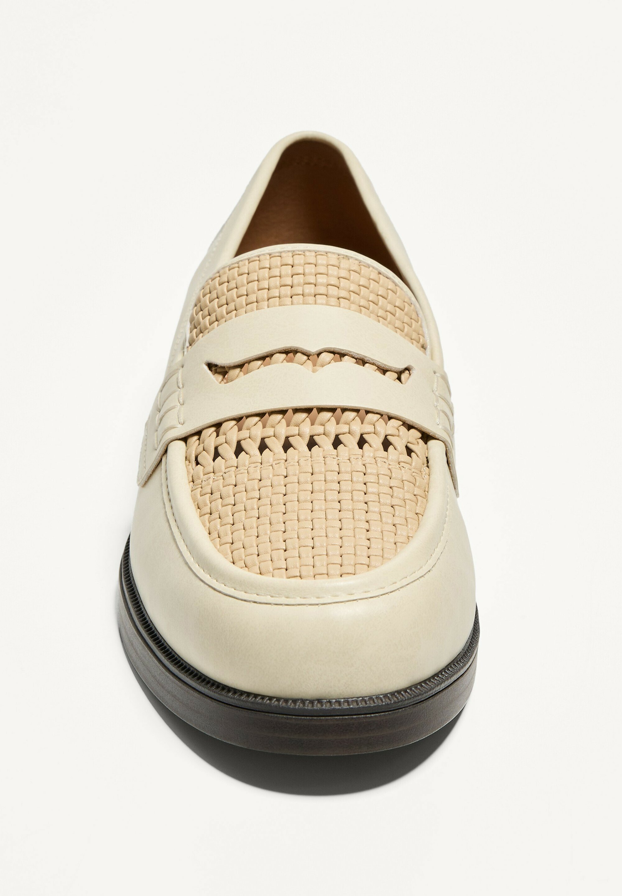 Bershka MOKASINE - Slip-on cipele - bež