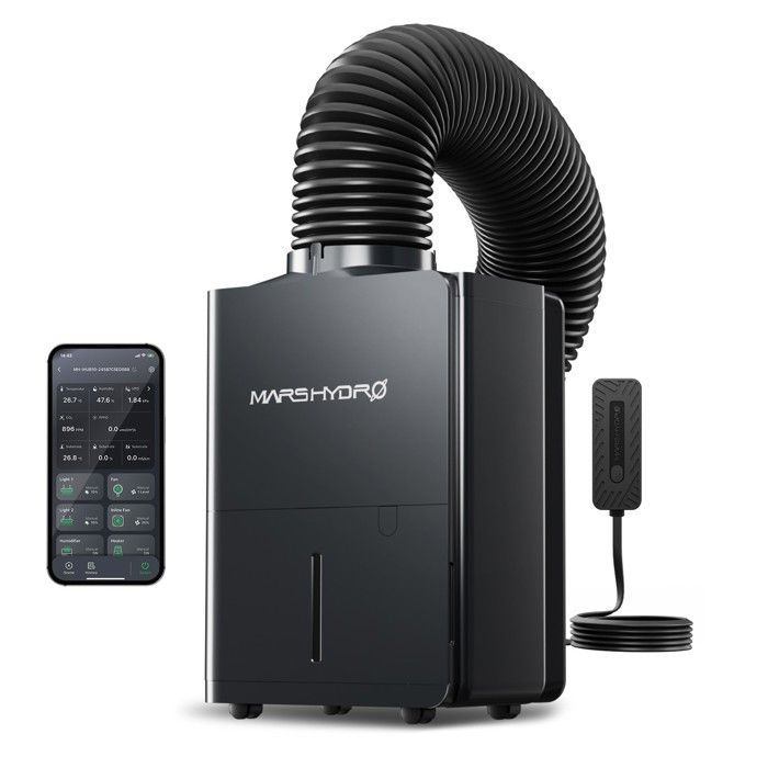 Déhumidificateur Mars Hydro 12L/jour pour le contrôle intelligent de la tente de croissance via iControl 2.0