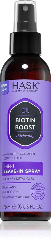 HASK Biotin Boost nenuplaunamas plaukų stiprinimo purškiklis