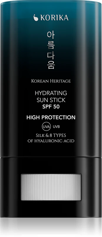 Сонцезахисний стік KORIKA Korean Heritage Silk & 8 Types of Hyaluronic Acid Hydrating SPF 50