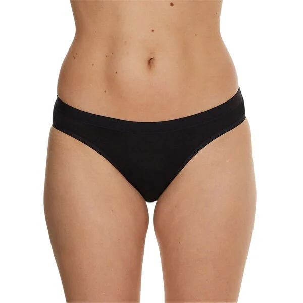 Majtki damskie Kruidvat Cotton Stretch<br>czarne, rozmiar L, 2 sztuki