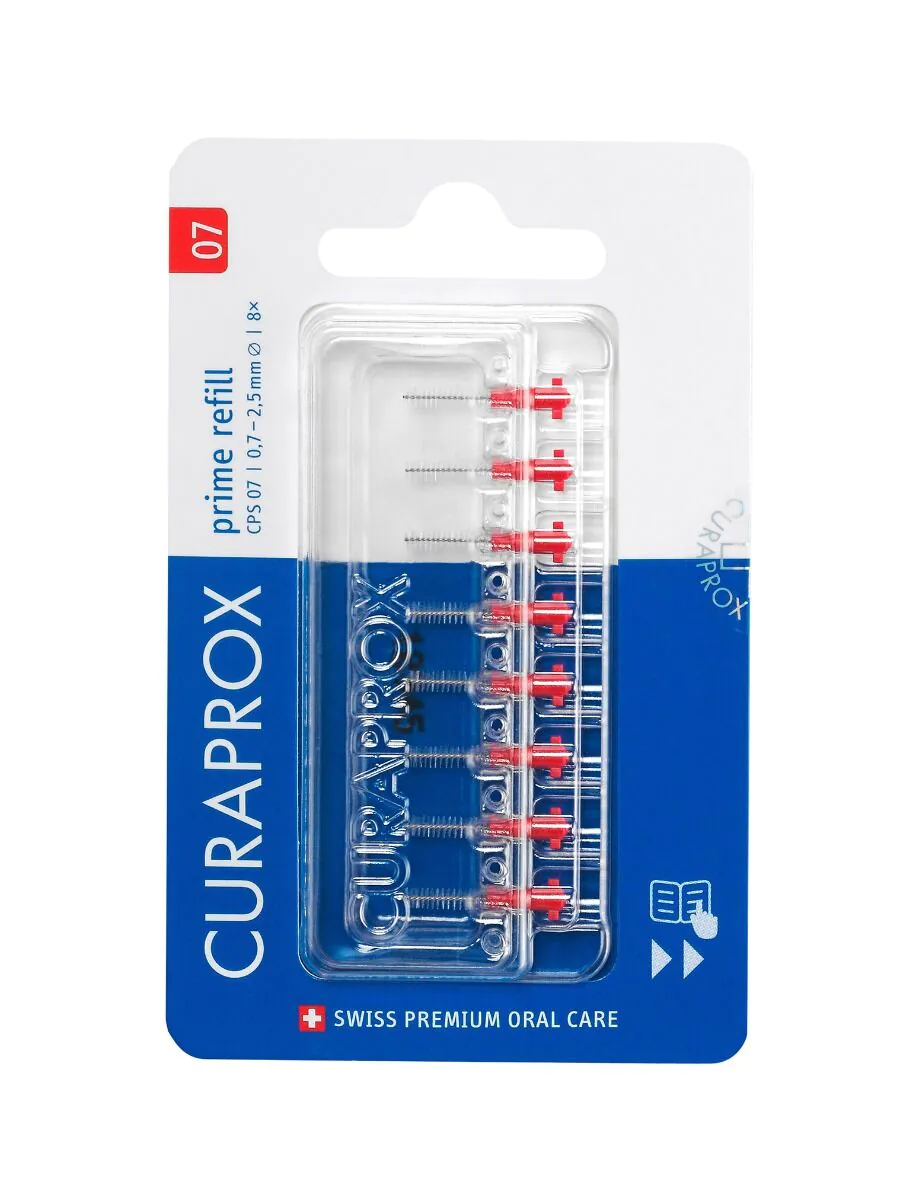Curaprox CPS 07 Prime Refill - szczoteczki międzyzębowe 8 szt.