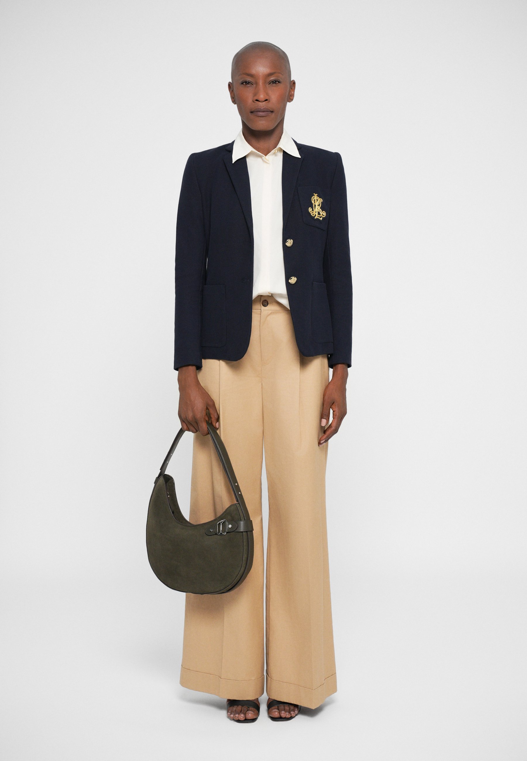 Lauren Ralph Lauren TASHA Schultertasche - Handtasche - Dunkeloliv