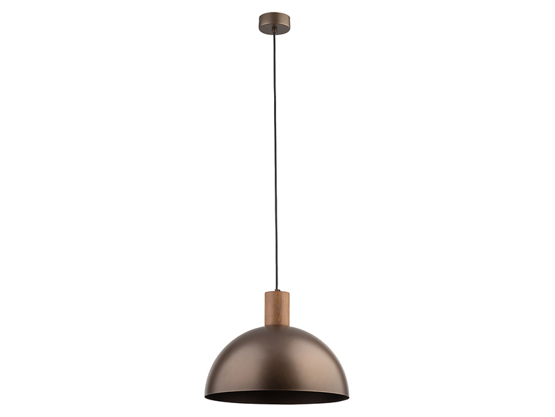 Lampa wisząca Oslo metalowa brązowa