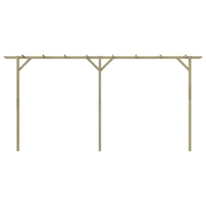 Pérgola de jardim vidaXL 400 x 40 x 205 cm em madeira