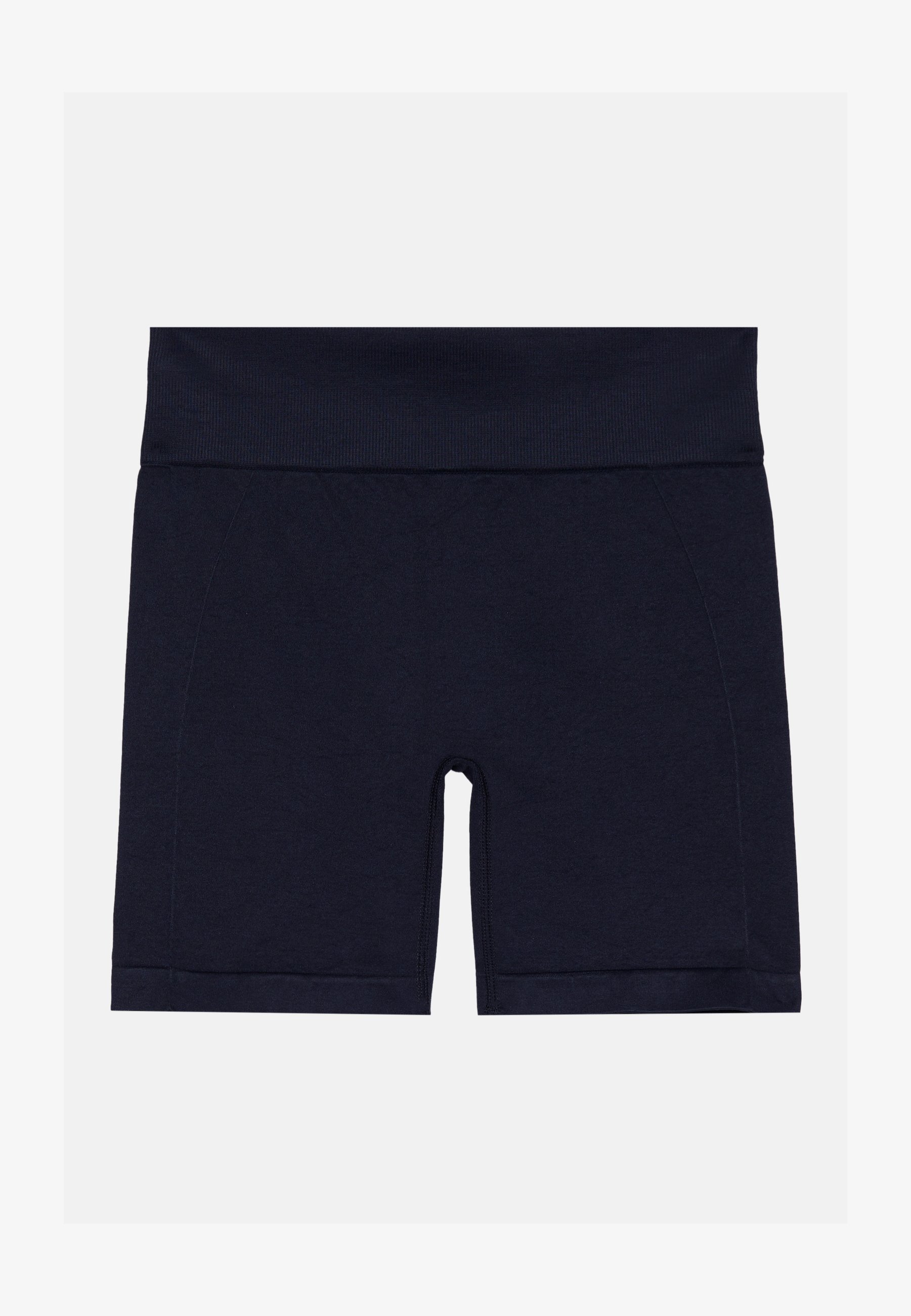 Even&Odd active HIGH RISE SEAMLESS BOOTY SHORTS MET GERIBBELDE TAILLEBAND - Leggings - zwart