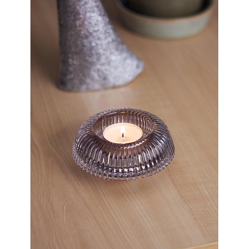 Hem Ljusstake duo Mushroom 5x10 cm, glas