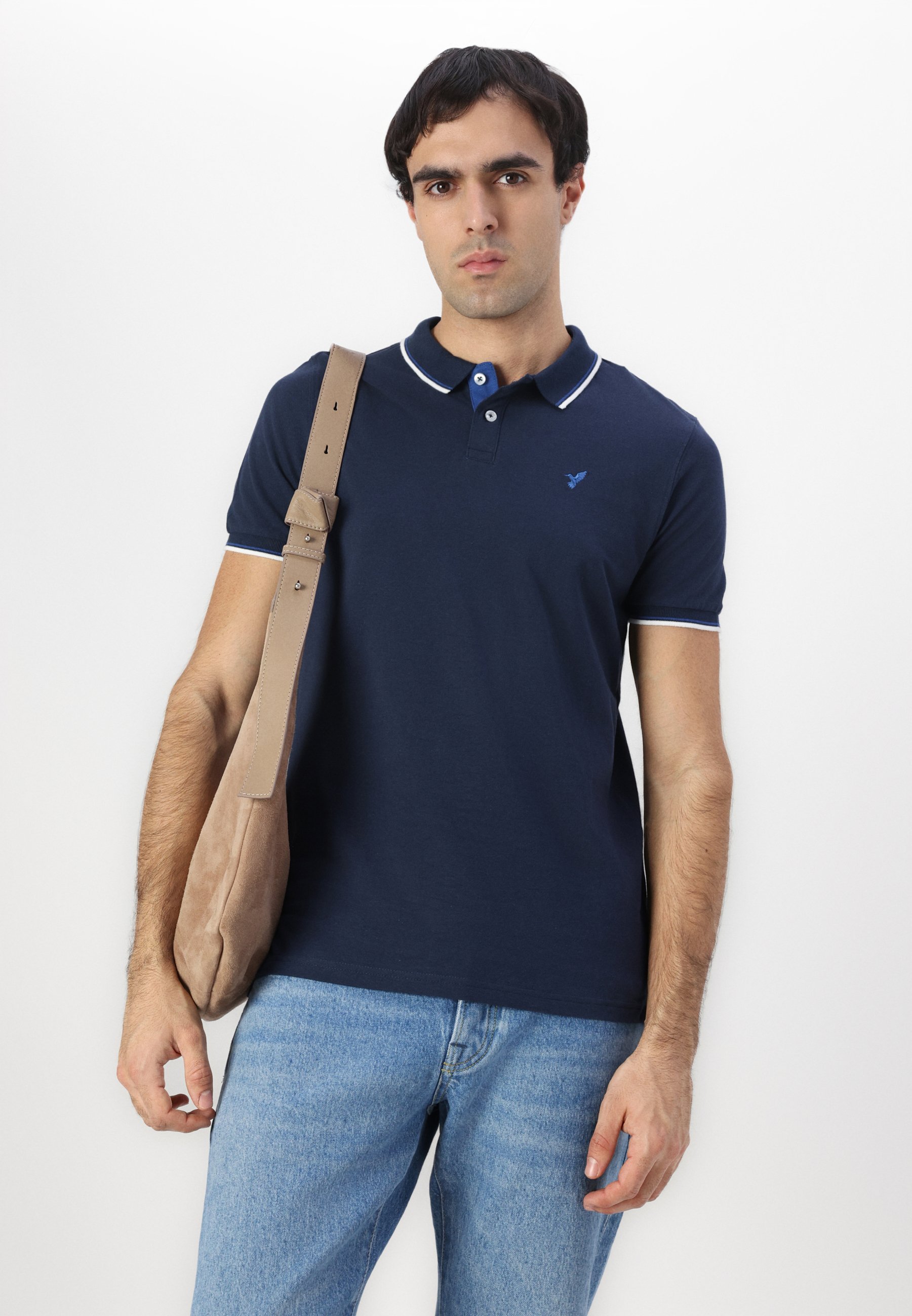 LIMITED SLIM - Triko s límečkem - black