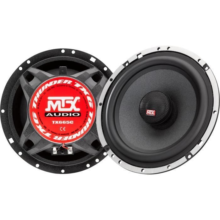 Altavoces coaxiales de 2 vías para coche MTX TX665C de 6,5
