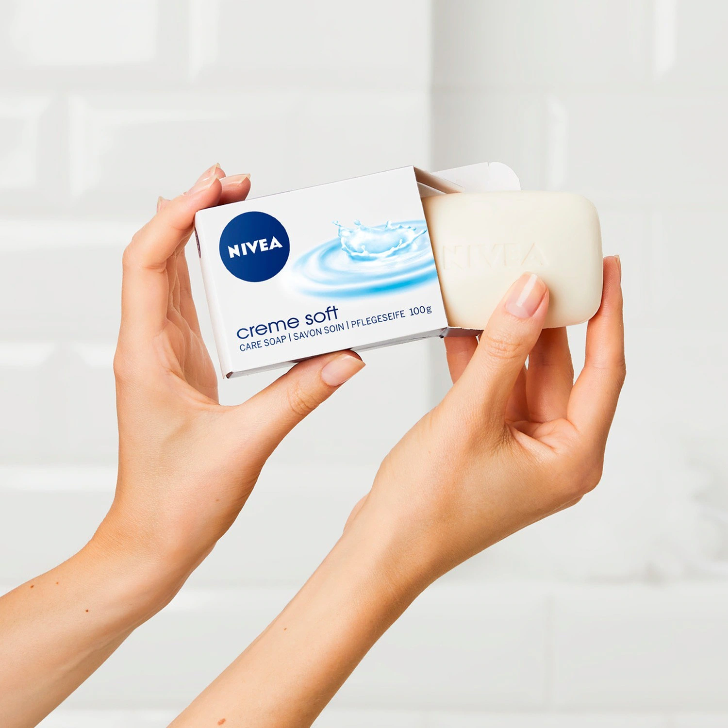 NIVEA Pains de savon Soft mains et corps lotx3