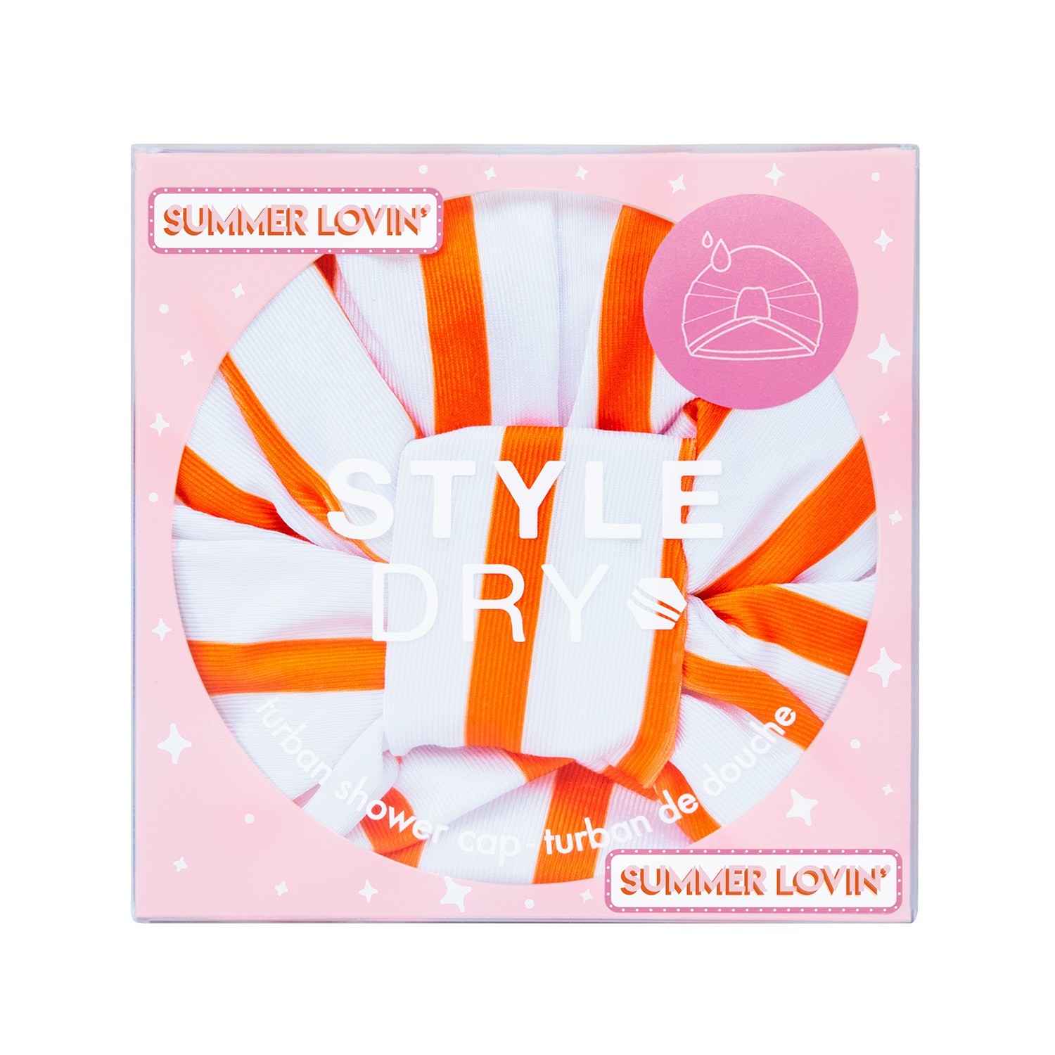 Styledry Turban Shower Cap Stripe Me Tender