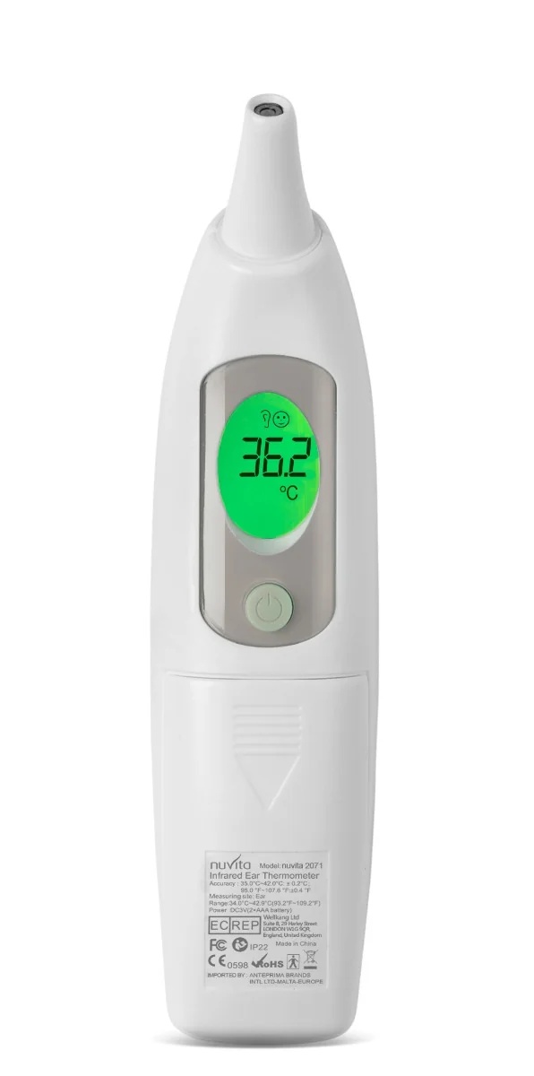 Termômetro auricular digital NUVITA - Dispositivo médico Nuvita