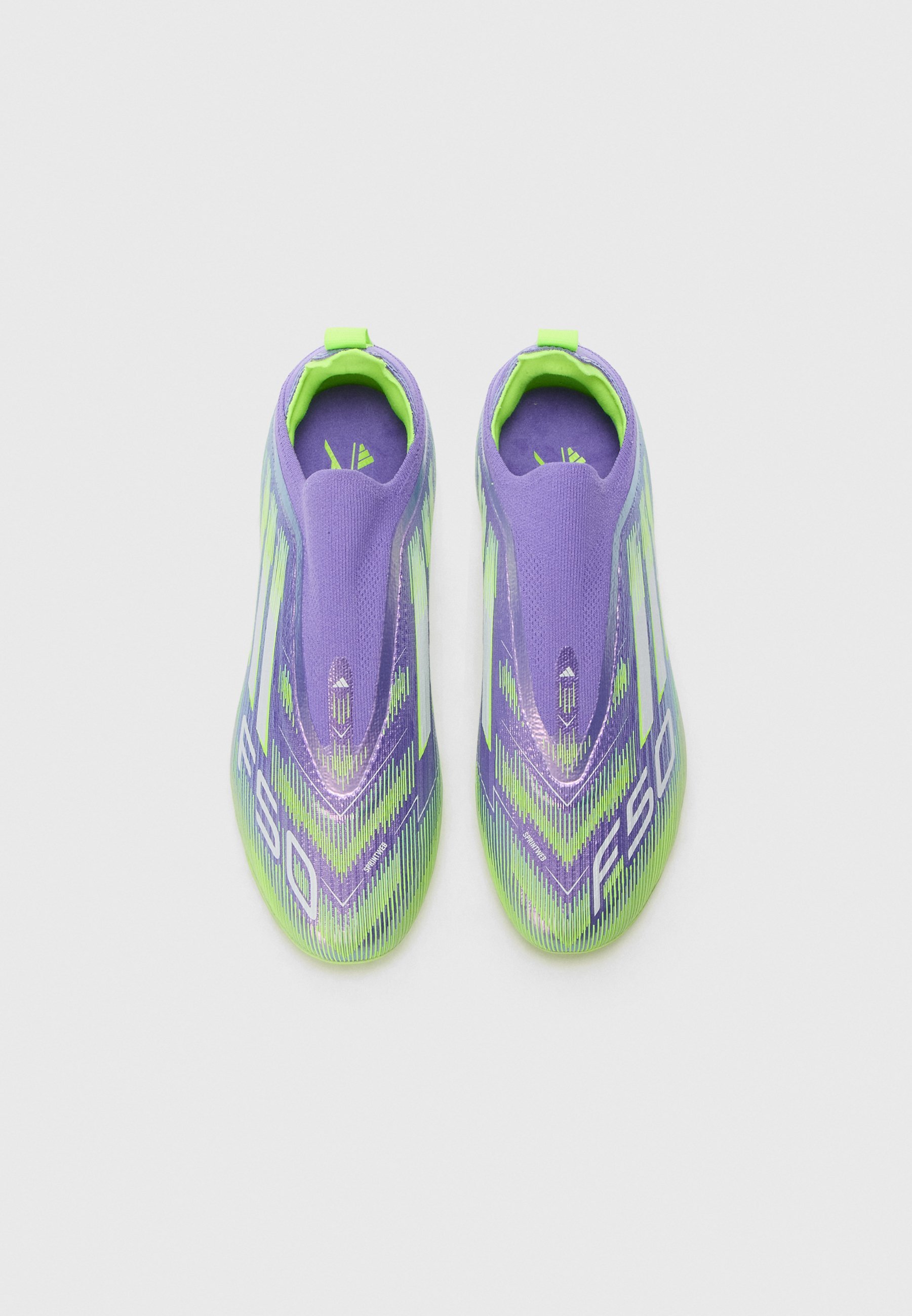 Adidas Performance F50 ELITE UNISEX - Scarpe da calcio per terreni compatti - viola/bianco/limone lucido