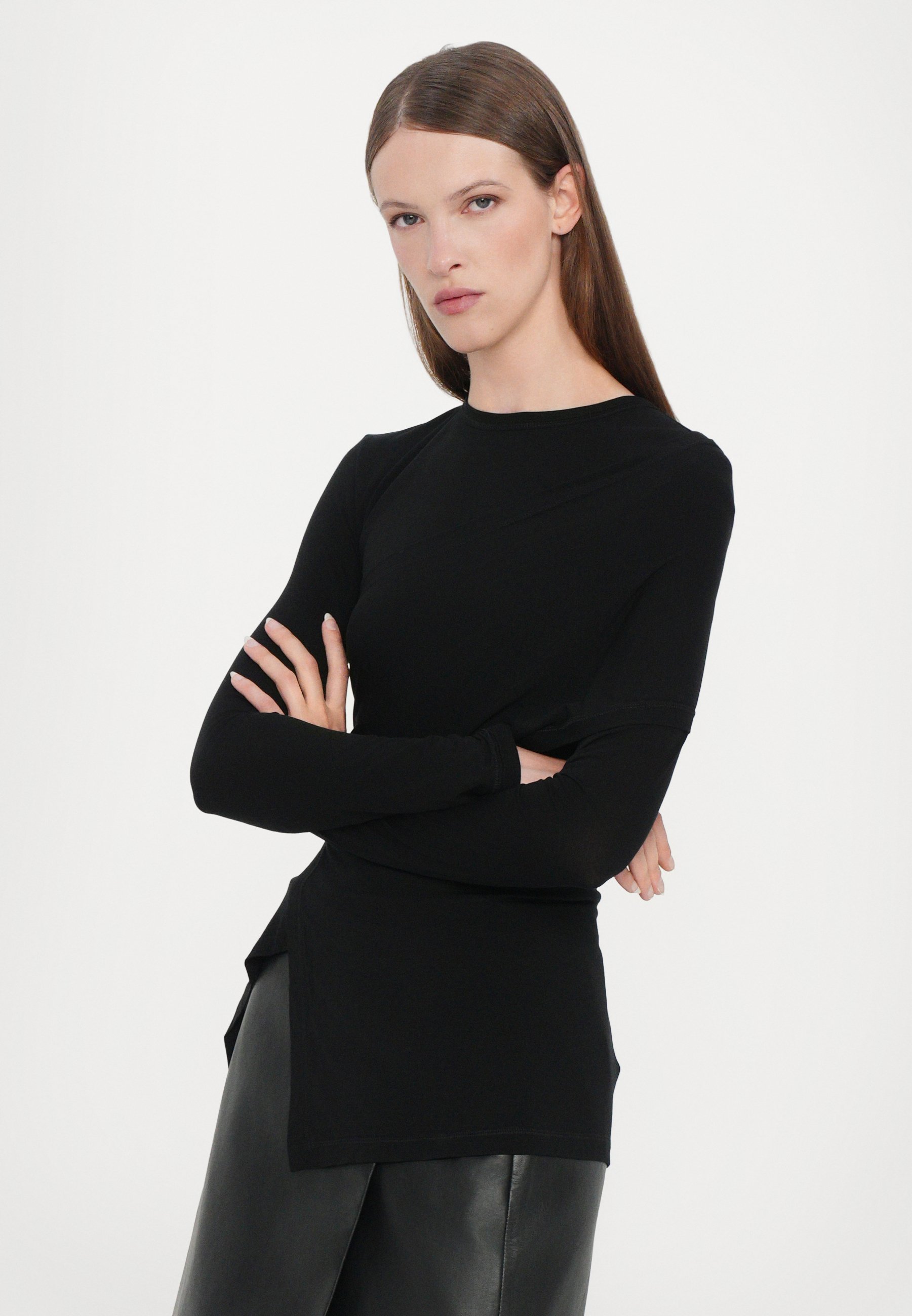 Maglia a maniche lunghe Helmut Lang PROTECTION - nera