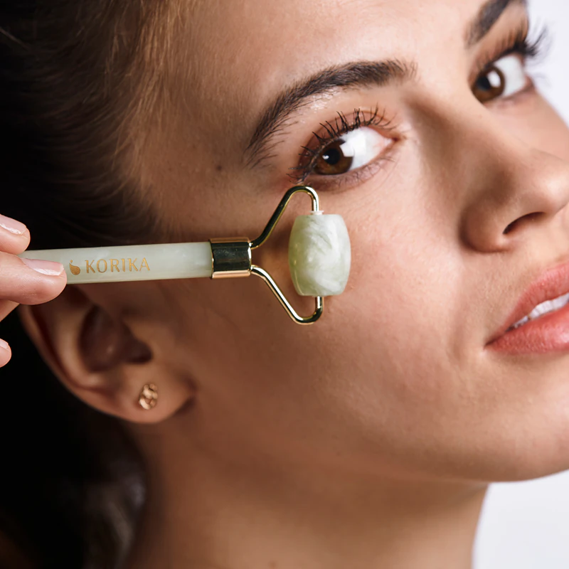 KORIKA Tools Face Roller & Gua Sha Jade Green