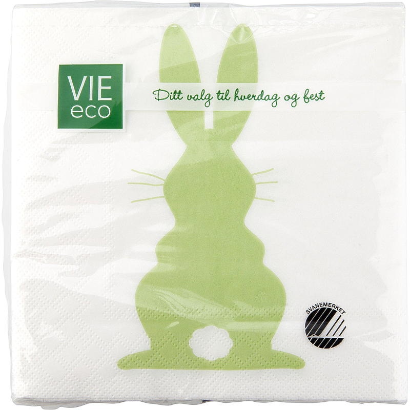 Serviettes de table Vie Home, paquet de 20, 33 x 33 cm, Pâques