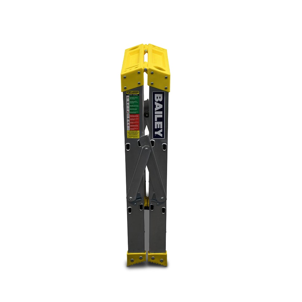 Escada BAILEY 0,9 m 150 kg, 3 degraus, alumínio, dupla face, Big Top, FS13966
