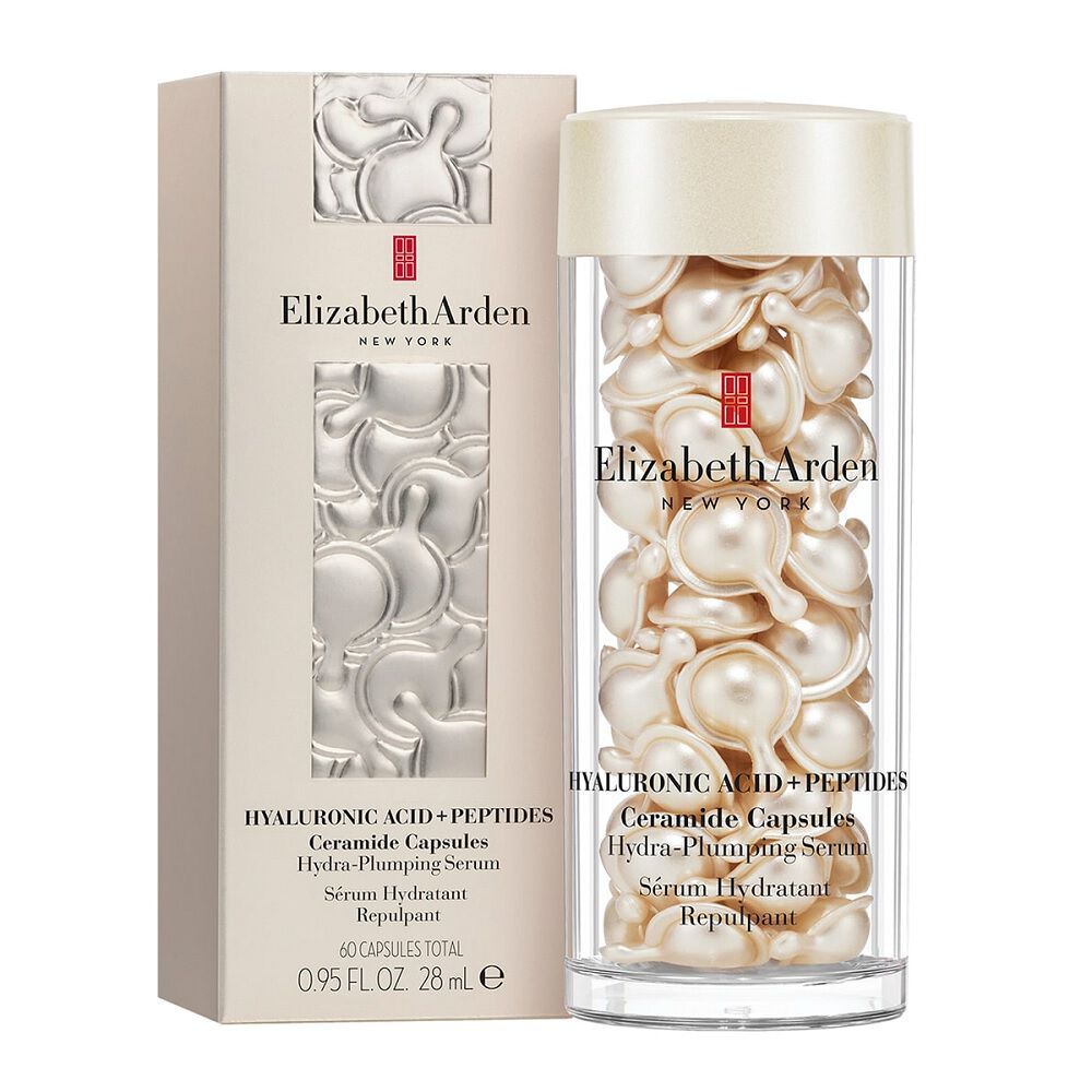 Cápsulas de ácido hialurónico + péptidos y ceramidas de Elizabeth Arden - Sérum hidratante y voluminizador