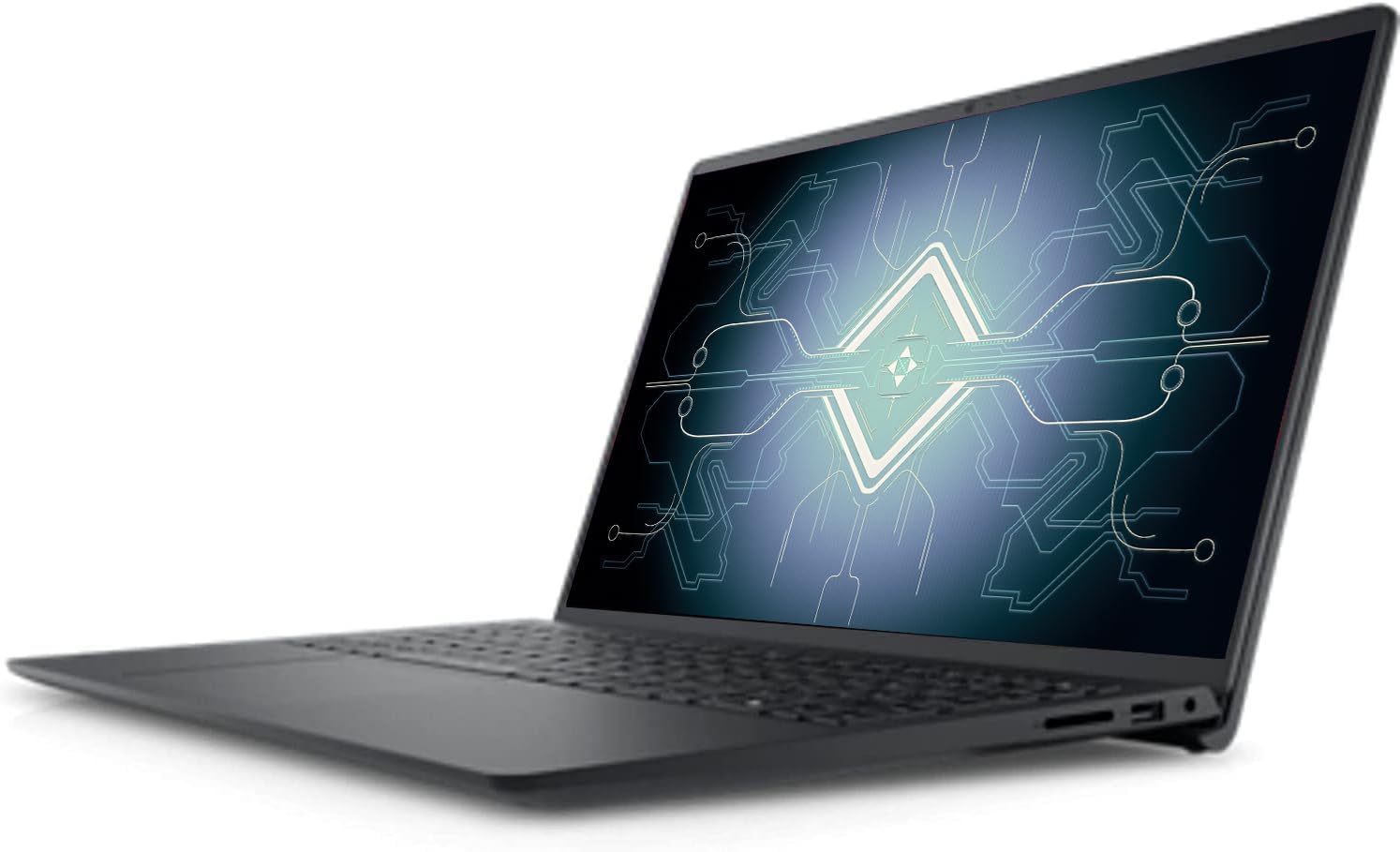 Dell Inspiron 3525 -yrityskannettava, 15,6 tuuman FHD, AMD Ryzen 7 5825U -suoritin, Windows 11 Pro, 32 Gt RAM-muistia, 1 Tt SSD-levy, Wi-Fi, HDMI, Bluetooth, Type-C, pitkä akunkesto, hiilenmusta