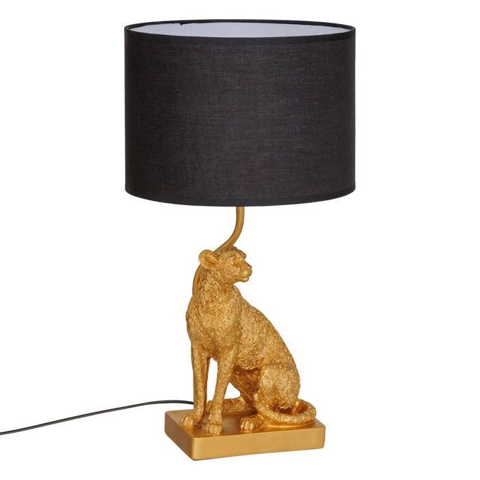 Lampe à poser champignon secteur Gepi doré H47,5cm - Atmosphera Créateur d'intérieur