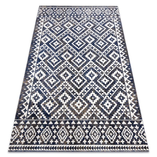 Dywan nowoczesny MUNDO E0561 romby, zygzak 3D 80x250 cm