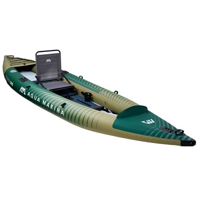 Aqua Marina Caliber 398 cm CA-398 puhallettava kajakki - 2 hengelle - vihreä - kalastajille