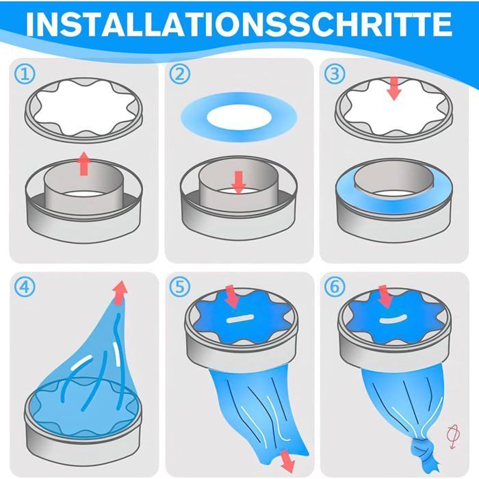Pack of 2 Blue Refills for Diaper Bin