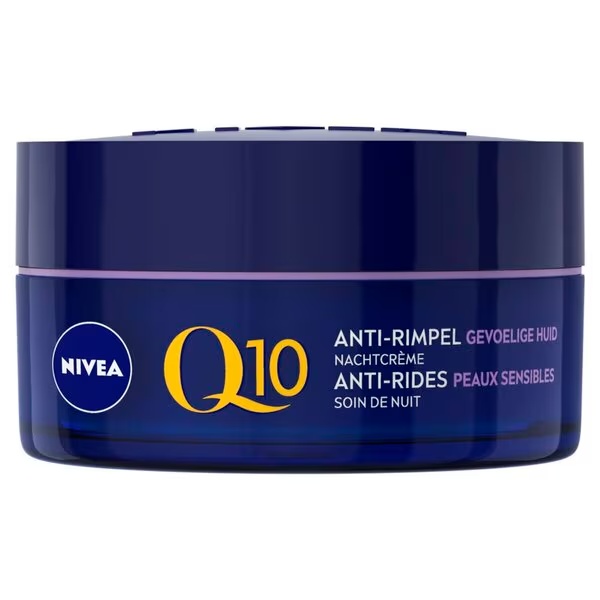 NIVEA Q10 Power Sensitive pretgrumbu nakts krēms<br>50ml - jutīgai ādai