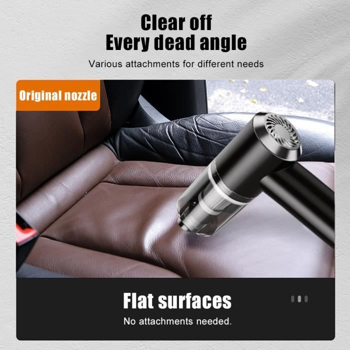 Aspirateur à Main de Voiture - MIOLOE - Sans Sac - Batteries Rechargeables - Blanc