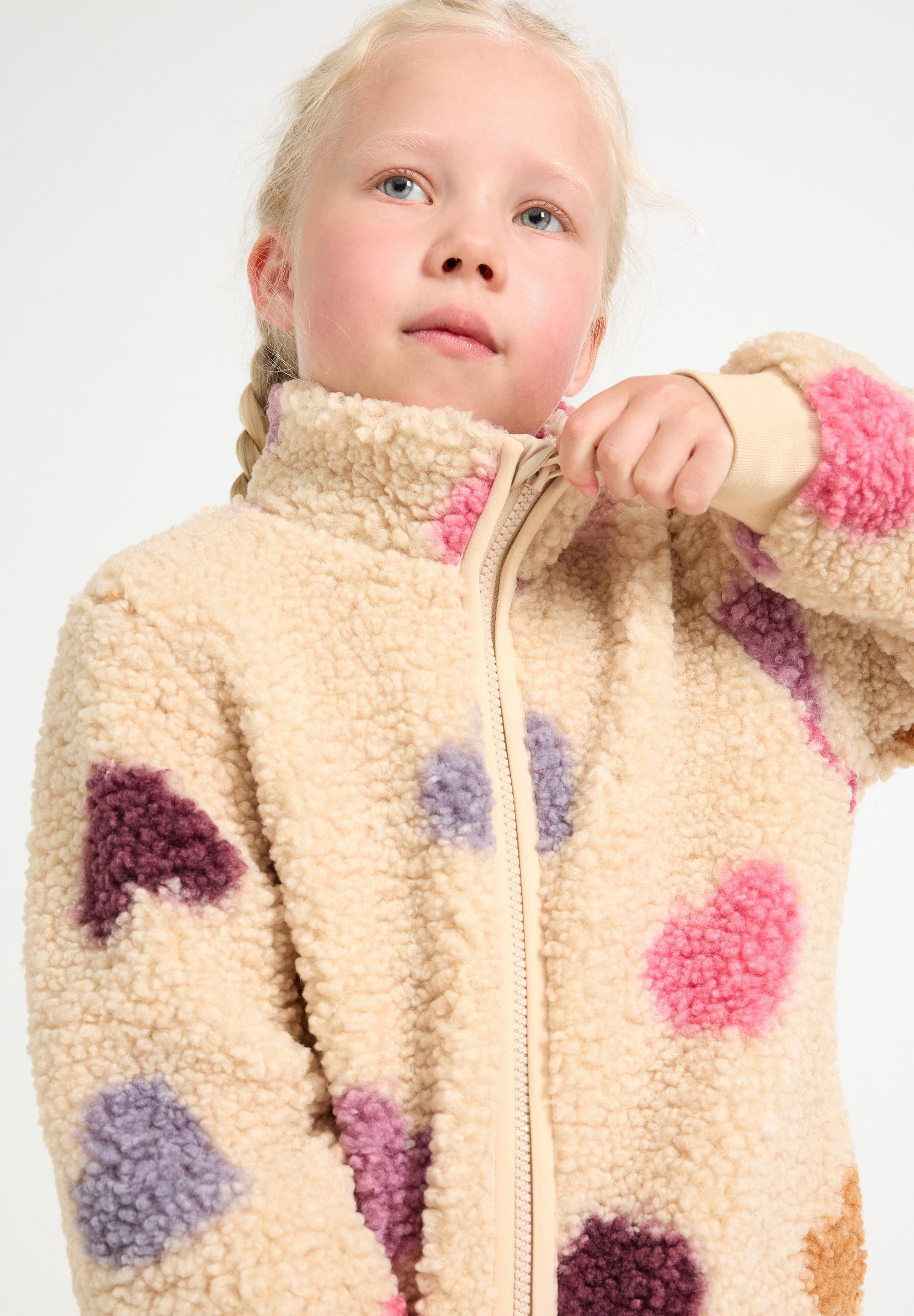Lindex JACKET PILE - Fleecejack - licht stoffig lila