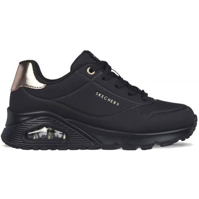 Chaussures pour Fille - SKECHERS - Uno Gen1 - Noir - Lacets - Synthétique