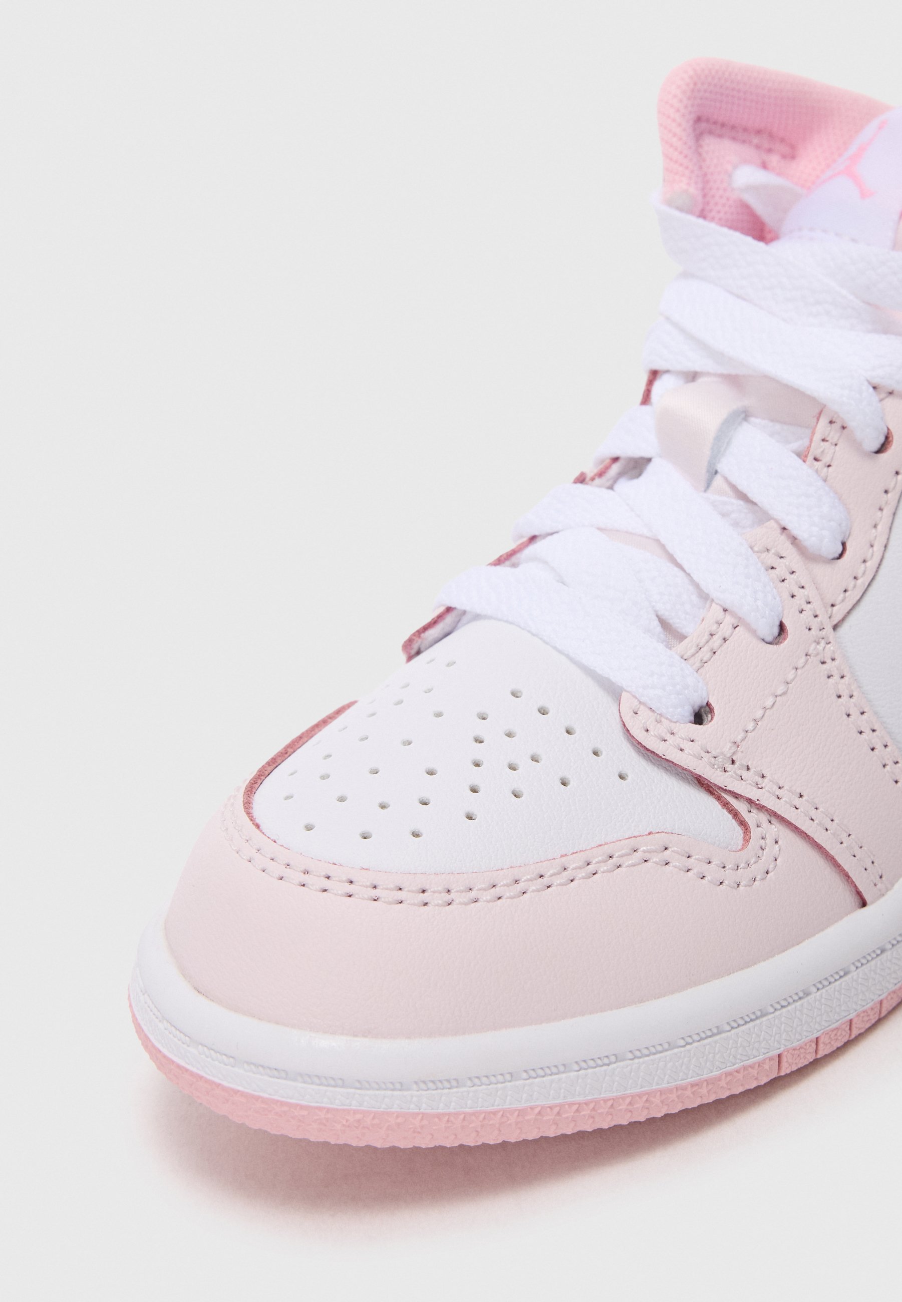 Jordan JORDAN 1 MID UNISEXE - Baskets montantes - rose perle/rose pâle moyen/blanc