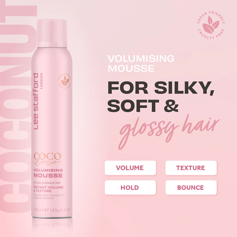 Lee Stafford CoCo LoCo Agave luxusná objemová pena pre jemné a jemné vlasy
