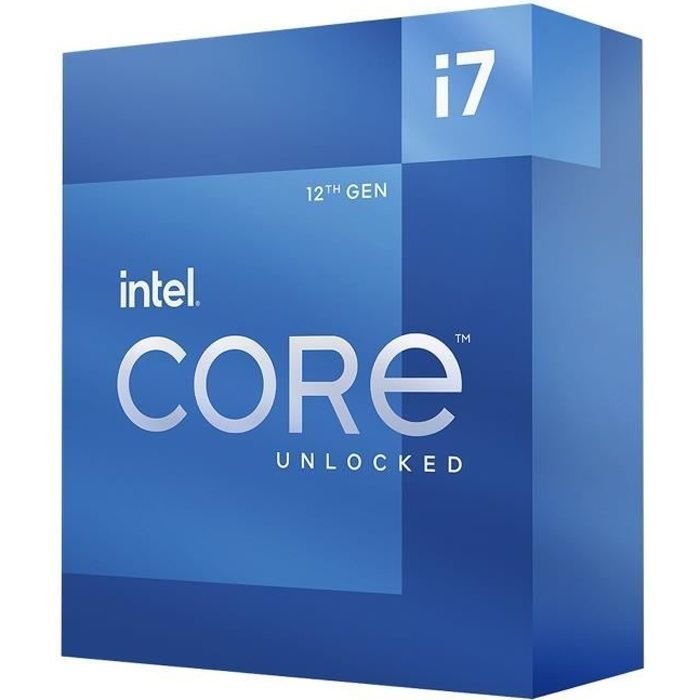 Processore - INTEL - Core i7-12700K - 12 core (8P+4E) - Socket LGA1700 - Chipset serie 600 - TDP 125W (BX8071512700K)