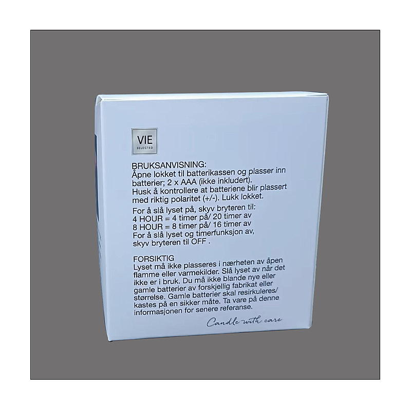 Vie Selected Cube LED-valaisin 8,5x8,5x7,5 cm ajastimella, punainen