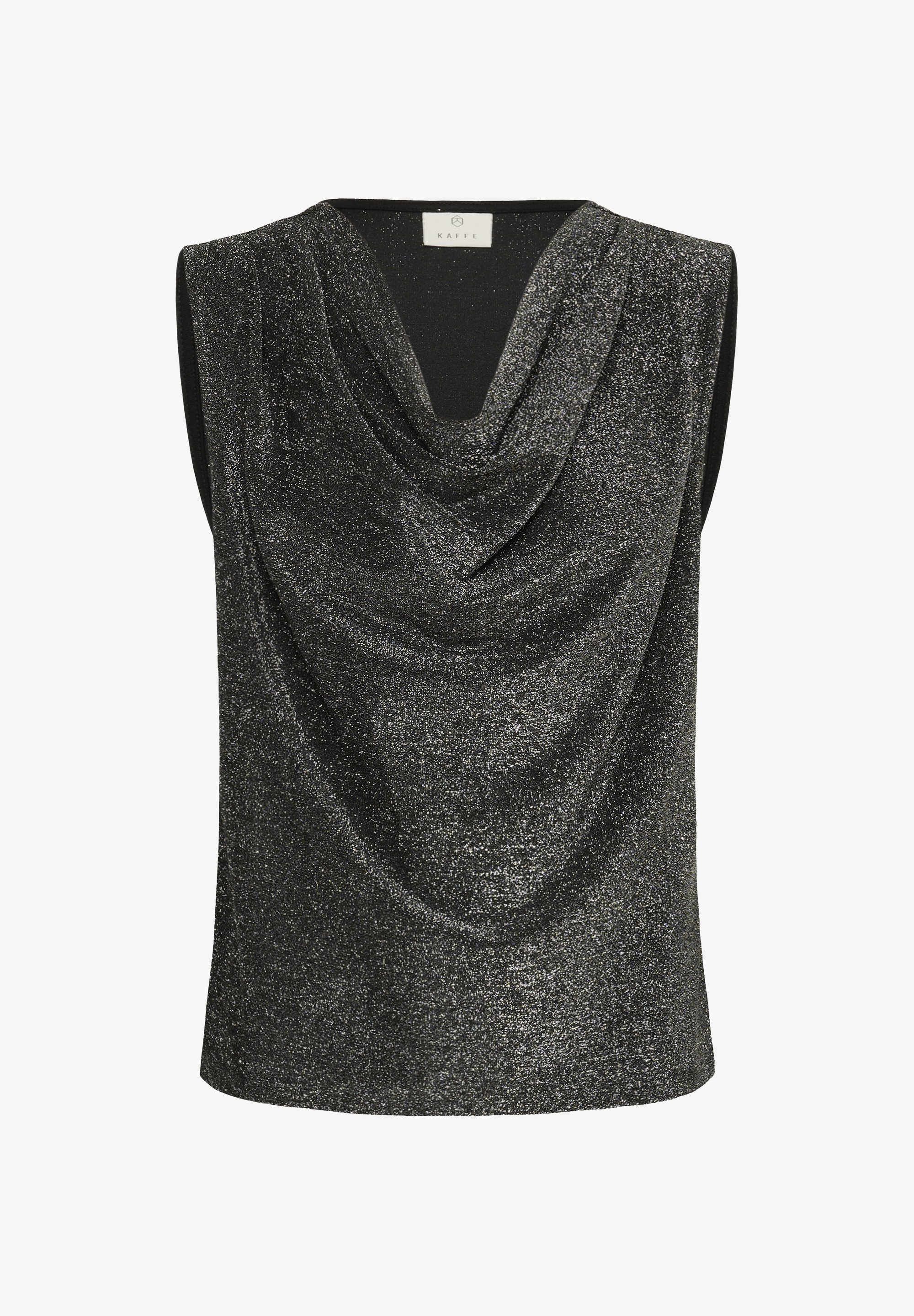 Kaffe RIKKA - Top - zilver metallic glitter