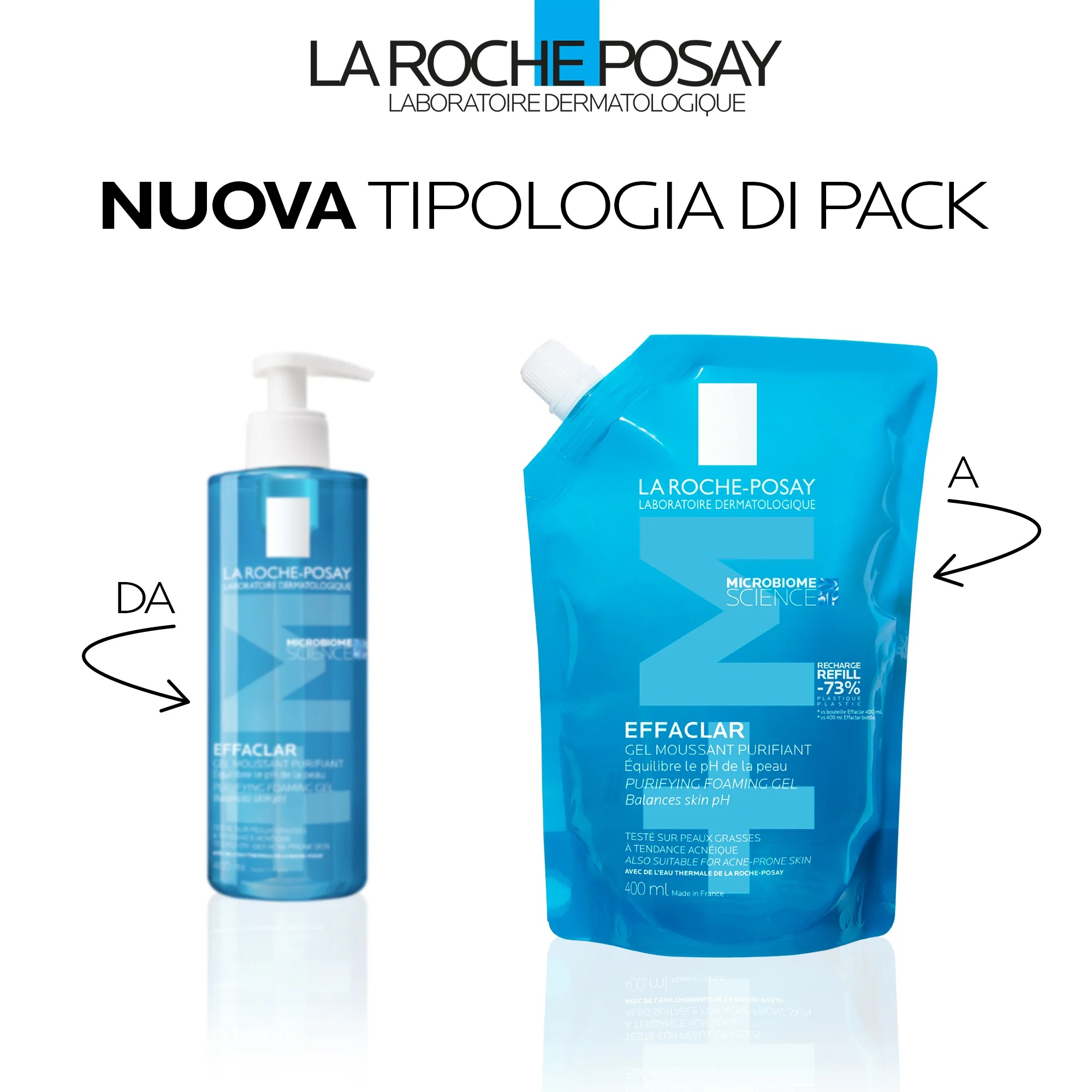 La Roche Posay Effaclar reinigingsgel navulling 400 ml