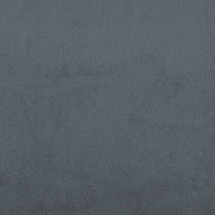 Estructura de cama doble para adultos - SOLOMON - Gris oscuro 180x200 cm 100% poliéster terciopelo JILL'S 11235