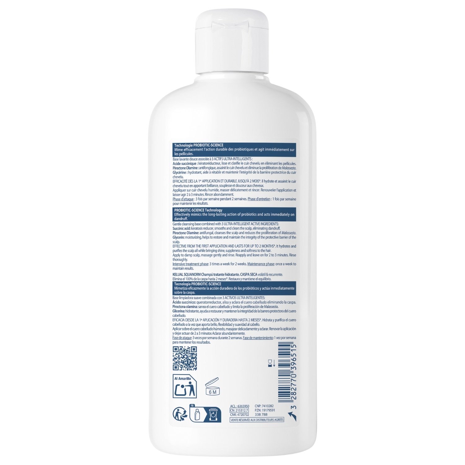 Ducray KELUAL SQUANORM Hydratačný šampón - 200 ml