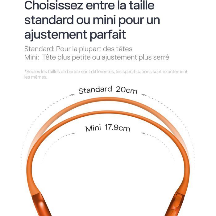 Auriculares de conducción ósea Openrun Pro 2, Bluetooth 5.3, micrófono con cancelación de ruido, IP55, 12 horas de autonomía, carga rápida USB-C, color naranja.