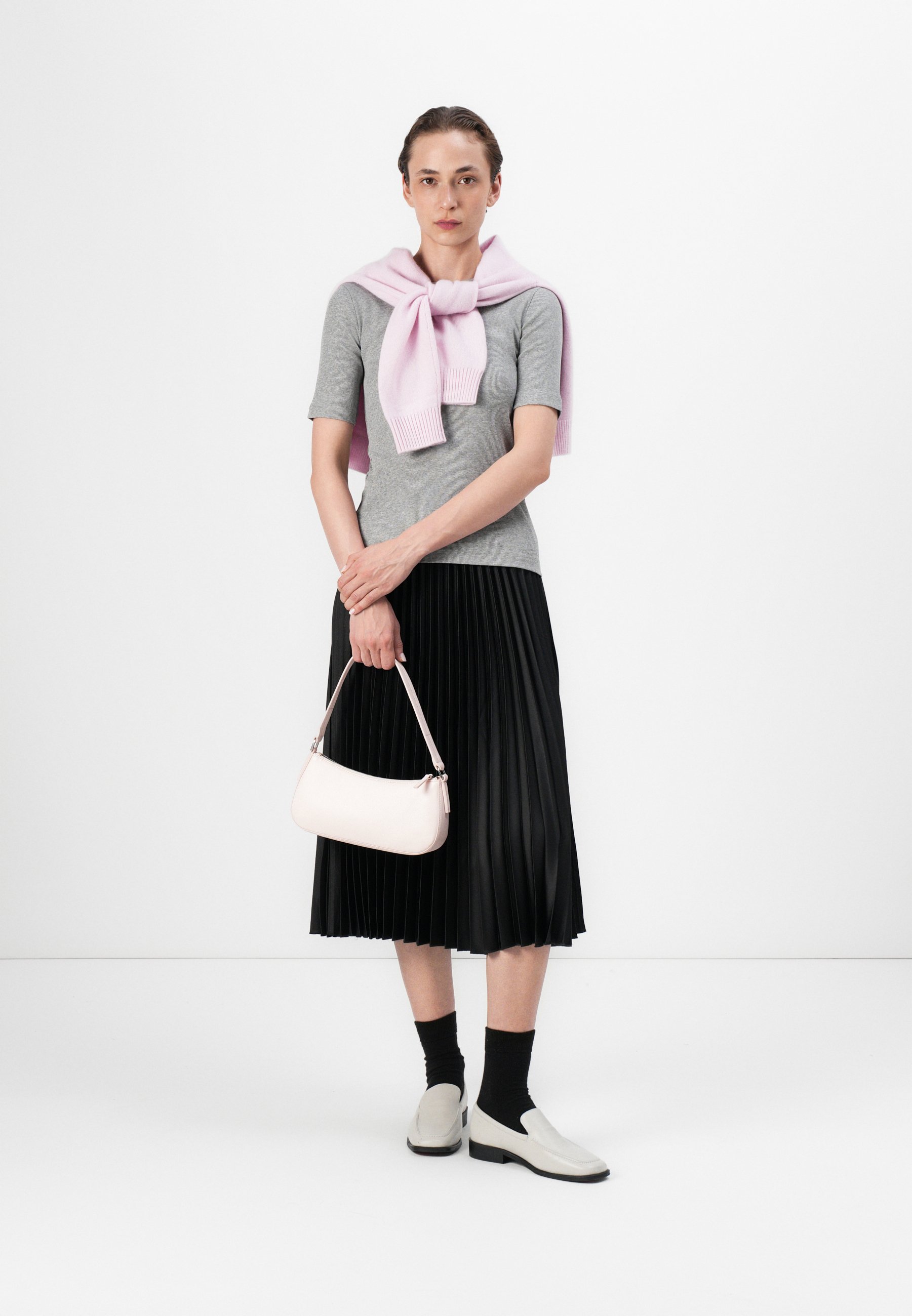 IVY OAK KRISTIN - Jednoduché tričko - grey melange