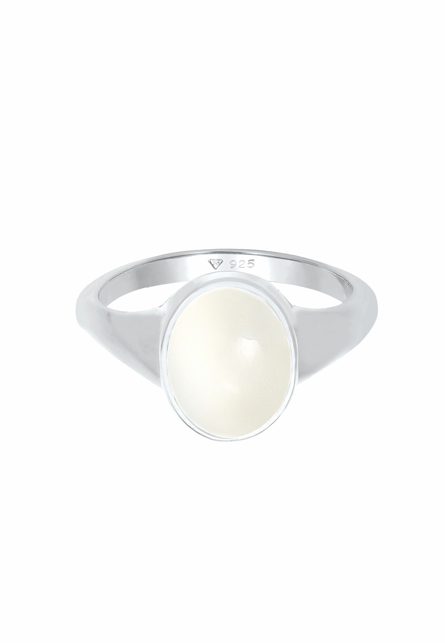 Elli Femmes avec Pierre de Lune en Argent Sterling 925 Plaqué Or